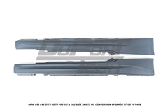 BMW 3 Series E92 E93 (Fits Both Pre-LCI & LCI) 2006 2007 2008 2009 2010 2011 2012 2013 with Aftermarket Parts - M3 Conversion Upgrade Style Side Skirts PP Polypropylene from DuPont Tech
