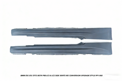 BMW 3 Series E92 E93 (Fits Both Pre-LCI & LCI) 2006 2007 2008 2009 2010 2011 2012 2013 with Aftermarket Parts - M3 Conversion Upgrade Style Side Skirts PP Polypropylene from DuPont Tech
