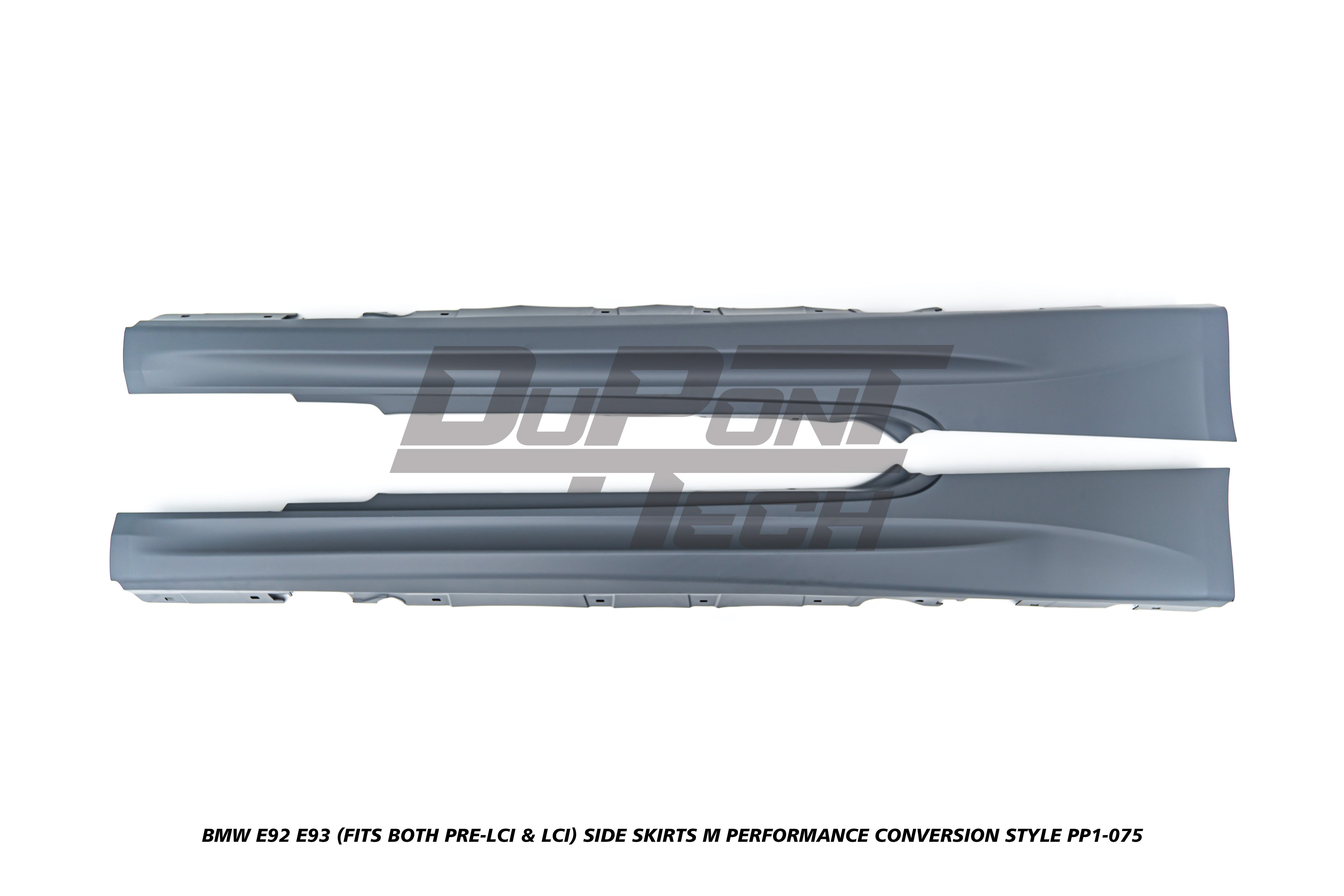 BMW 3 Series E92 E93 (Fits Both Pre-LCI & LCI) 2006 2007 2008 2009 2010 2011 2012 2013 with Aftermarket Parts - M Performance Conversion Style Side Skirts PP Polypropylene from DuPont Tech
