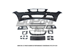 BMW 3 Series E90 LCI 2009 2010 2011 with Aftermarket Parts - M Performance Conversion Style Front Bumper & Fog Light PP Polypropylene from DuPont Tech
