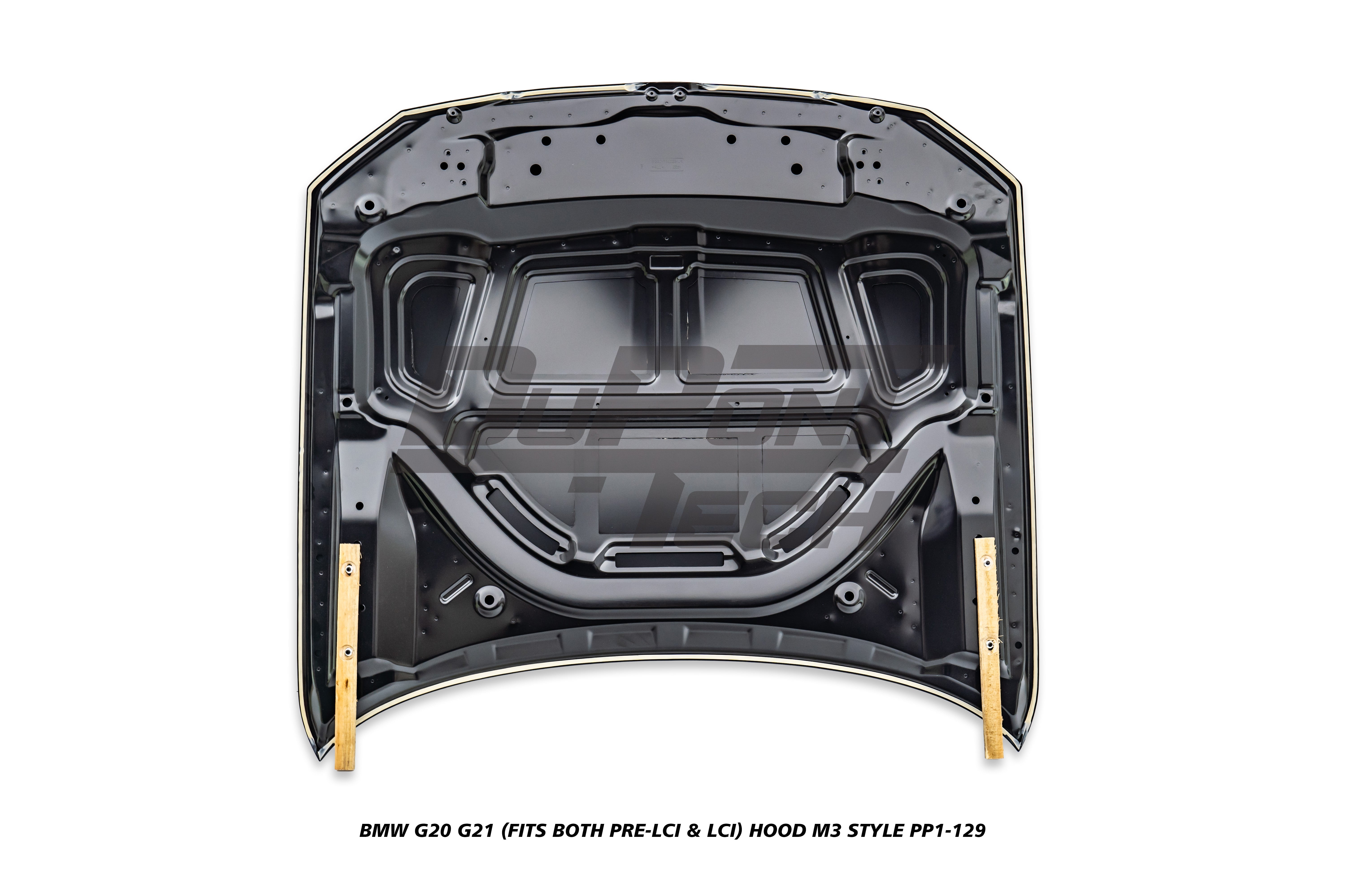 BMW 3 Series M340i 330i G20 G21 (Fits Both Pre-LCI & LCI) 2019-ON with Aftermarket Parts - M3 Style Hood Metal from DuPont Tech
