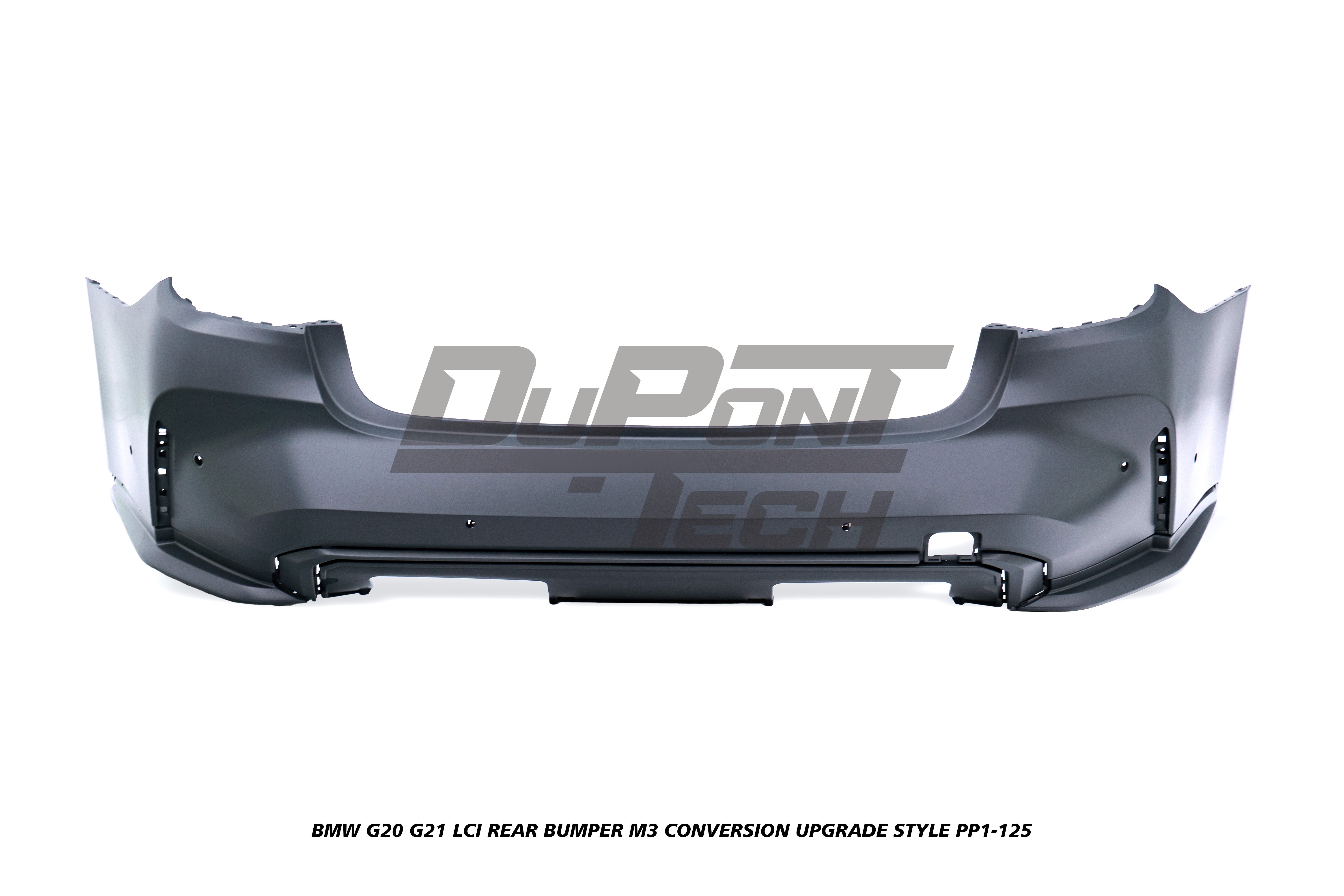 BMW 3 Series M340i 330i 320i G20 G21 LCI 2023-ON with Aftermarket Parts - M3 Conversion Upgrade Style Rear Bumper PP Polypropylene from DuPont Tech
