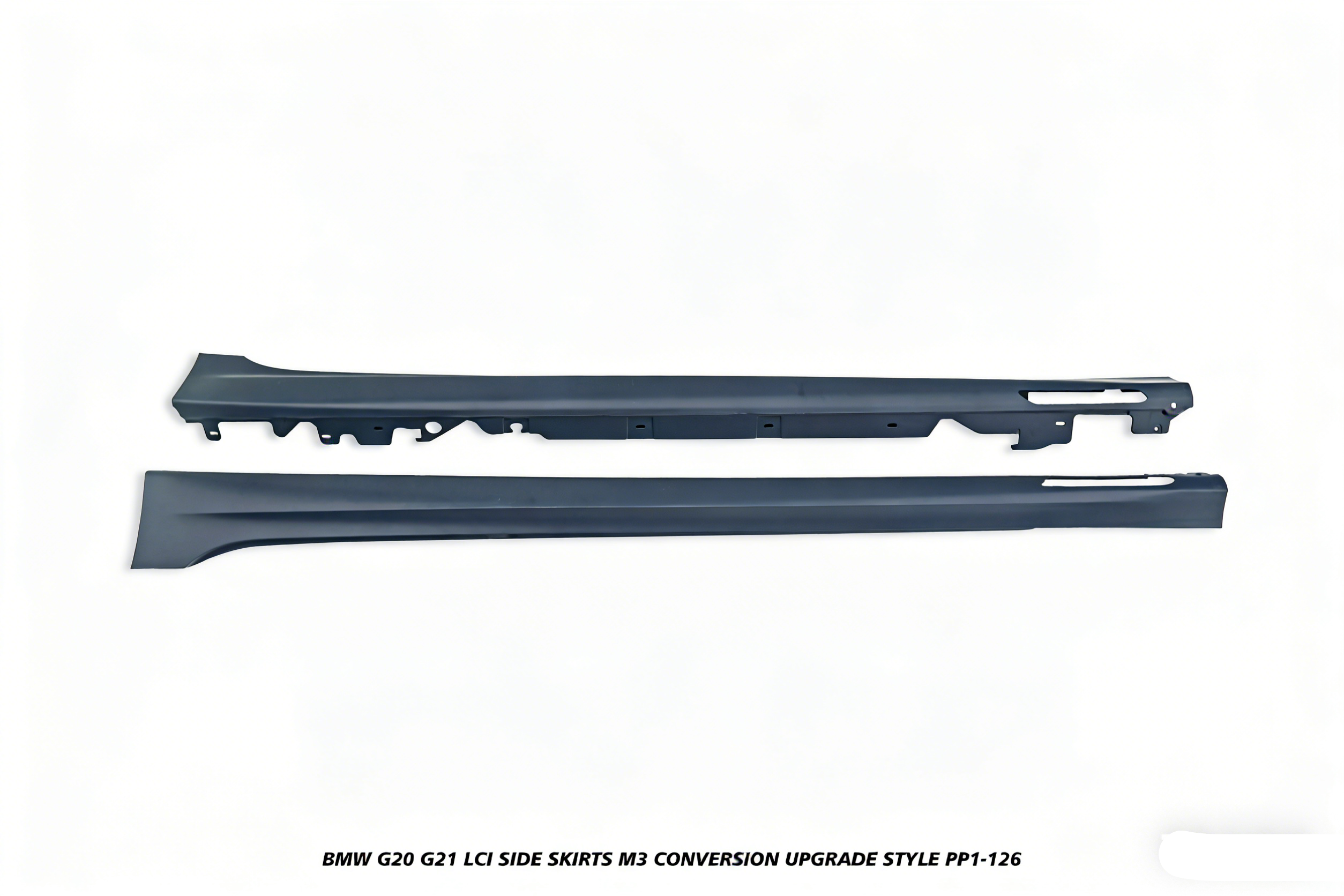 BMW 3 Series M340i 330i 320i G20 G21 LCI 2023-ON with Aftermarket Parts - M3 Conversion Upgrade Style Side Skirts PP Polypropylene from DuPont Tech
