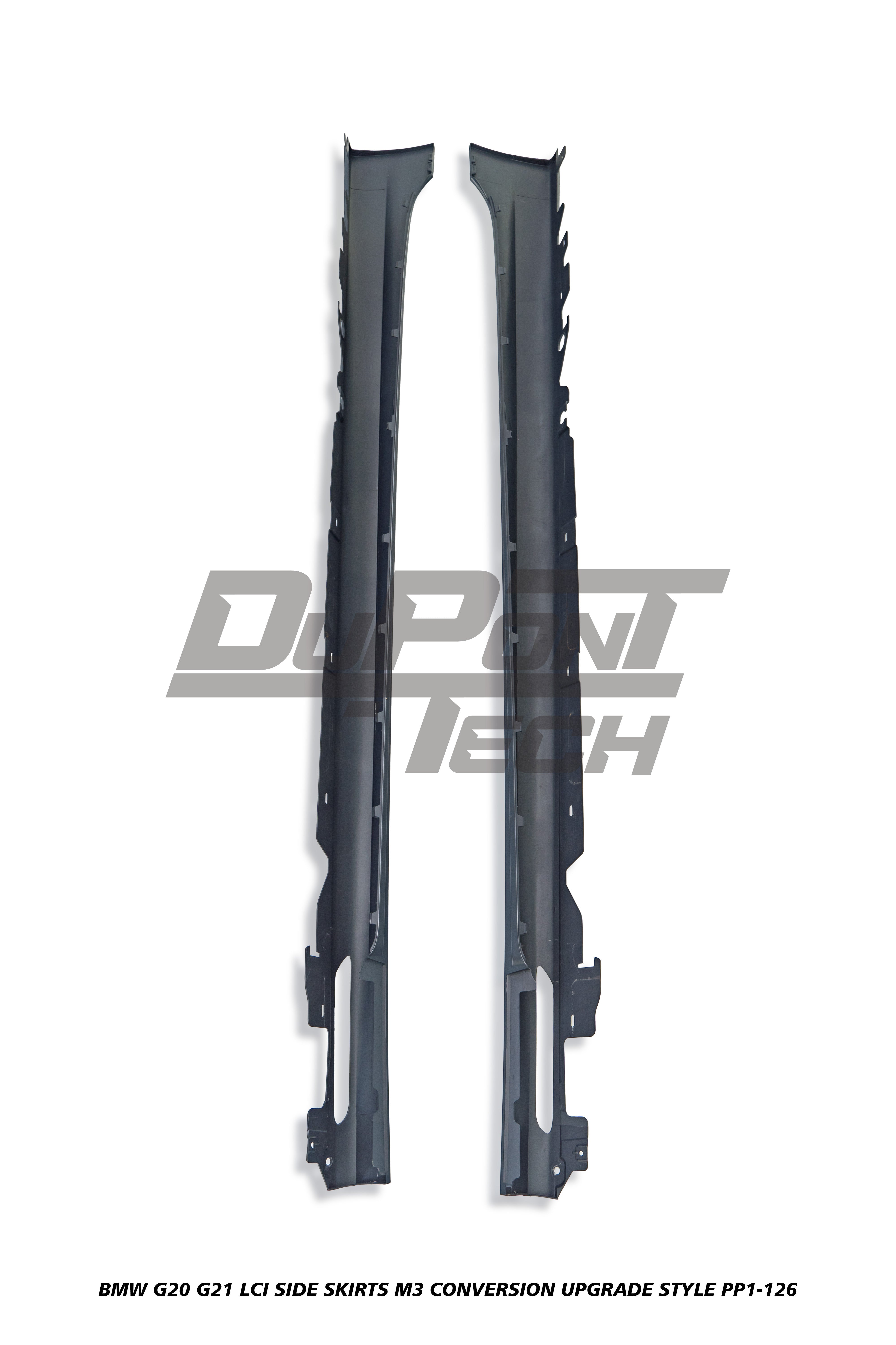 BMW 3 Series M340i 330i 320i G20 G21 LCI 2023-ON with Aftermarket Parts - M3 Conversion Upgrade Style Side Skirts PP Polypropylene from DuPont Tech
