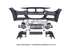 BMW 3 Series M340i 335i 328i 330i 320i F30 2012 2013 2014 2015 2016 2017 2018 2019 with Aftermarket Parts - 1:1 M Performance Conversion Style Front Bumper & Fog Light PP Polypropylene from DuPont Tech
