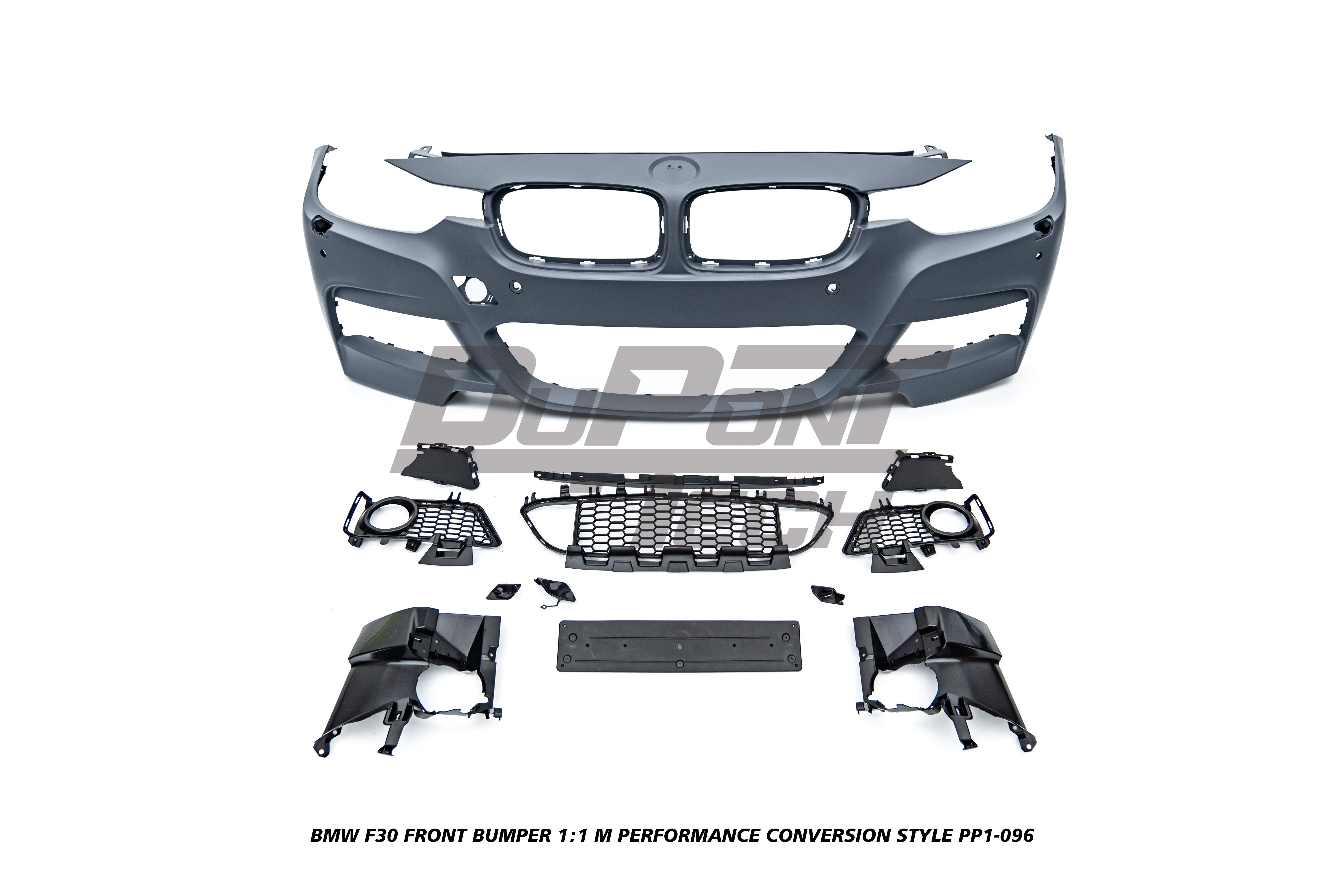 BMW 3 Series M340i 335i 328i 330i 320i F30 2012 2013 2014 2015 2016 2017 2018 2019 with Aftermarket Parts - 1:1 M Performance Conversion Style Full kit PP Polypropylene from DuPont Tech
