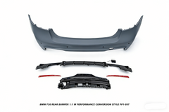 BMW 3 Series M340i 335i 328i 330i 320i F30 2012 2013 2014 2015 2016 2017 2018 2019 with Aftermarket Parts - 1:1 M Performance Conversion Style Rear Bumper PP Polypropylene from DuPont Tech
