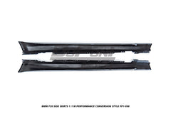 BMW 3 Series M340i 335i 328i 330i 320i F30 2012 2013 2014 2015 2016 2017 2018 2019 with Aftermarket Parts - 1:1 M Performance Conversion Style Side Skirts PP Polypropylene from DuPont Tech
