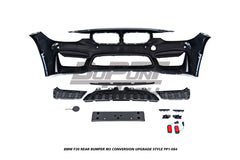 BMW 3 Series M340i 335i 328i 330i 320i F30 2012 2013 2014 2015 2016 2017 2018 2019 with Aftermarket Parts - M3 Conversion Upgrade Style Front Bumper PP Polypropylene from DuPont Tech
