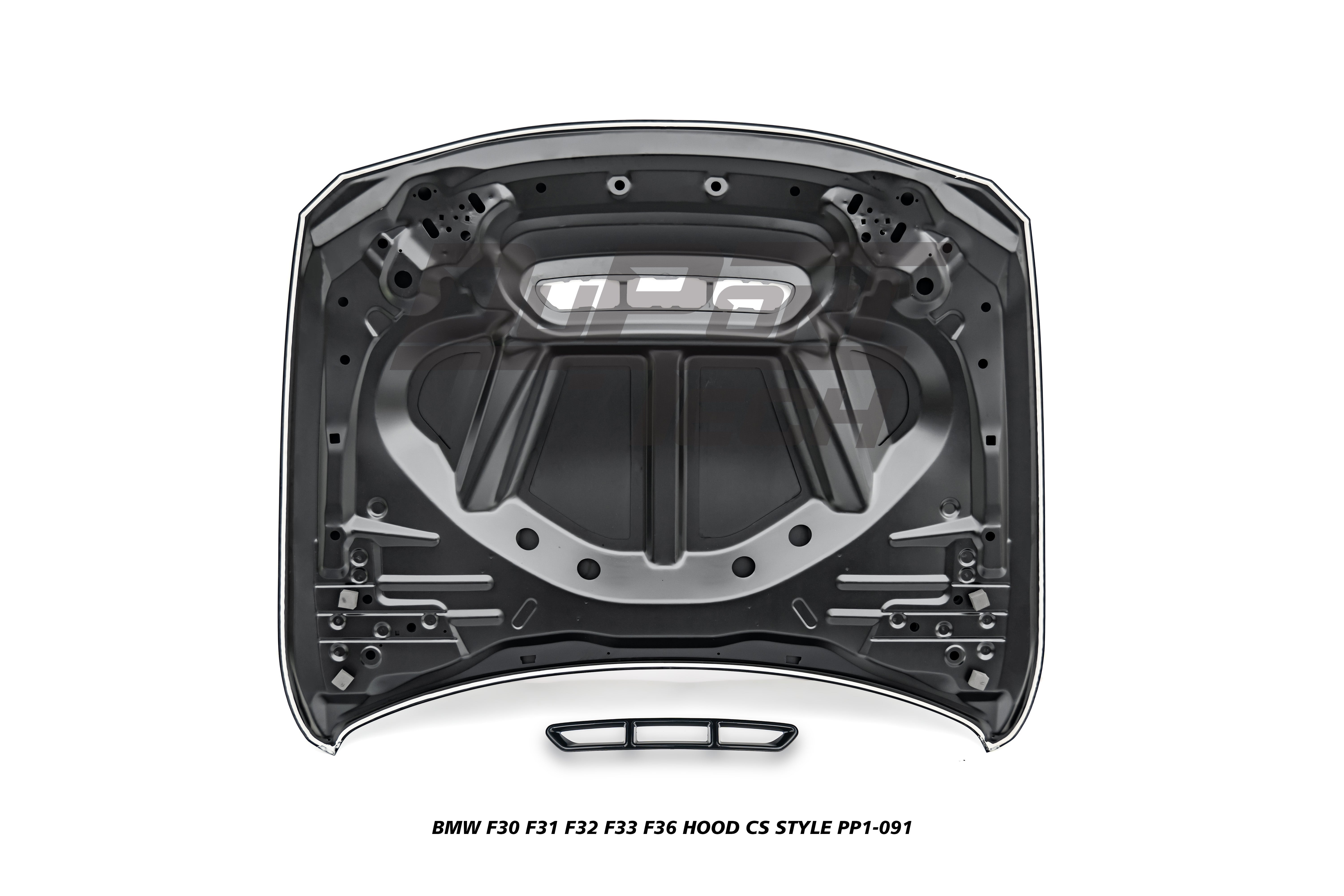 BMW 3 Series 320/328/330/340/M340 F30 F31 2013 2014 2015 2016 2017 2018 2019 2020 & 4 Series 428/430/435/440 F32 F33 F36 2014 2015 2016 2017 2018 2019 2020 with Aftermarket Parts - CS Style Hood Metal from DuPont Tech
