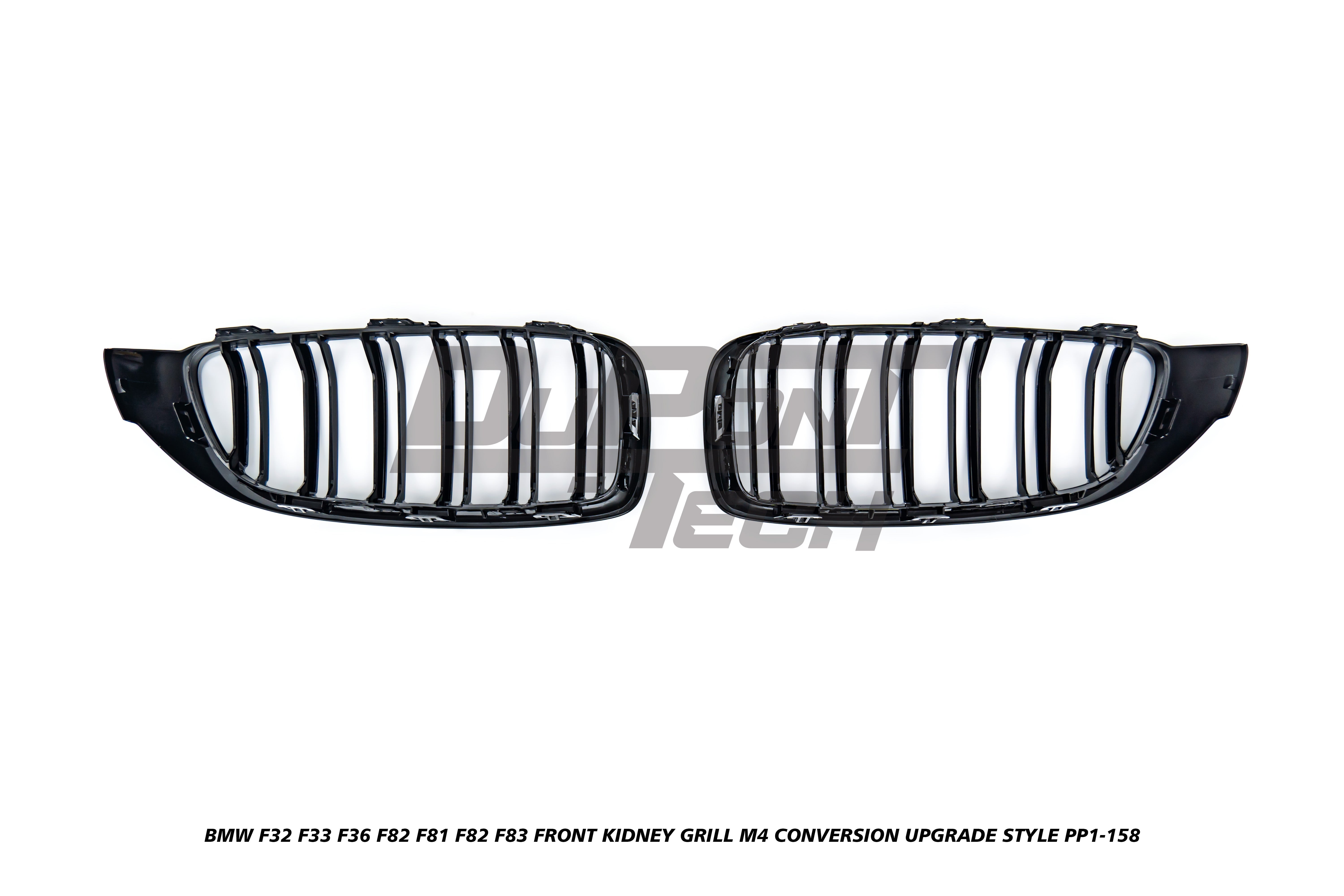BMW 4 Series 440i 435i 430i 428i 420i 418i 435d 430d 425d 420d 418d F32 F33 2013 2014 2015 2016 2017 2018 2019 2020 & F36 2014 2015 2016 2017 2018 2019 2020 & M3 F81 F80 2014 2015 2016 2017 2018 & M4 F83 F82 2014 2015 2016 2017 2018 2019 2020 with Aftermarket Parts - M4 Conversion Upgrade Style Front Kidney Grill ABS from DuPont Tech
