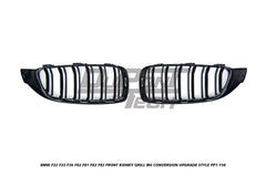 BMW 4 Series 440i 435i 430i 428i 420i 418i 435d 430d 425d 420d 418d F32 F33 2013 2014 2015 2016 2017 2018 2019 2020 & F36 2014 2015 2016 2017 2018 2019 2020 & M3 F81 F80 2014 2015 2016 2017 2018 & M4 F83 F82 2014 2015 2016 2017 2018 2019 2020 with Aftermarket Parts - M4 Conversion Upgrade Style Front Kidney Grill ABS from DuPont Tech
