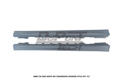 BMW 4 Series 440i 435i 430i 428i 420i 418i F36 2014 2015 2016 2017 2018 2019 2020 with Aftermarket Parts - M4 Conversion Upgrade Style Side Skirts PP Polypropylene from DuPont Tech
