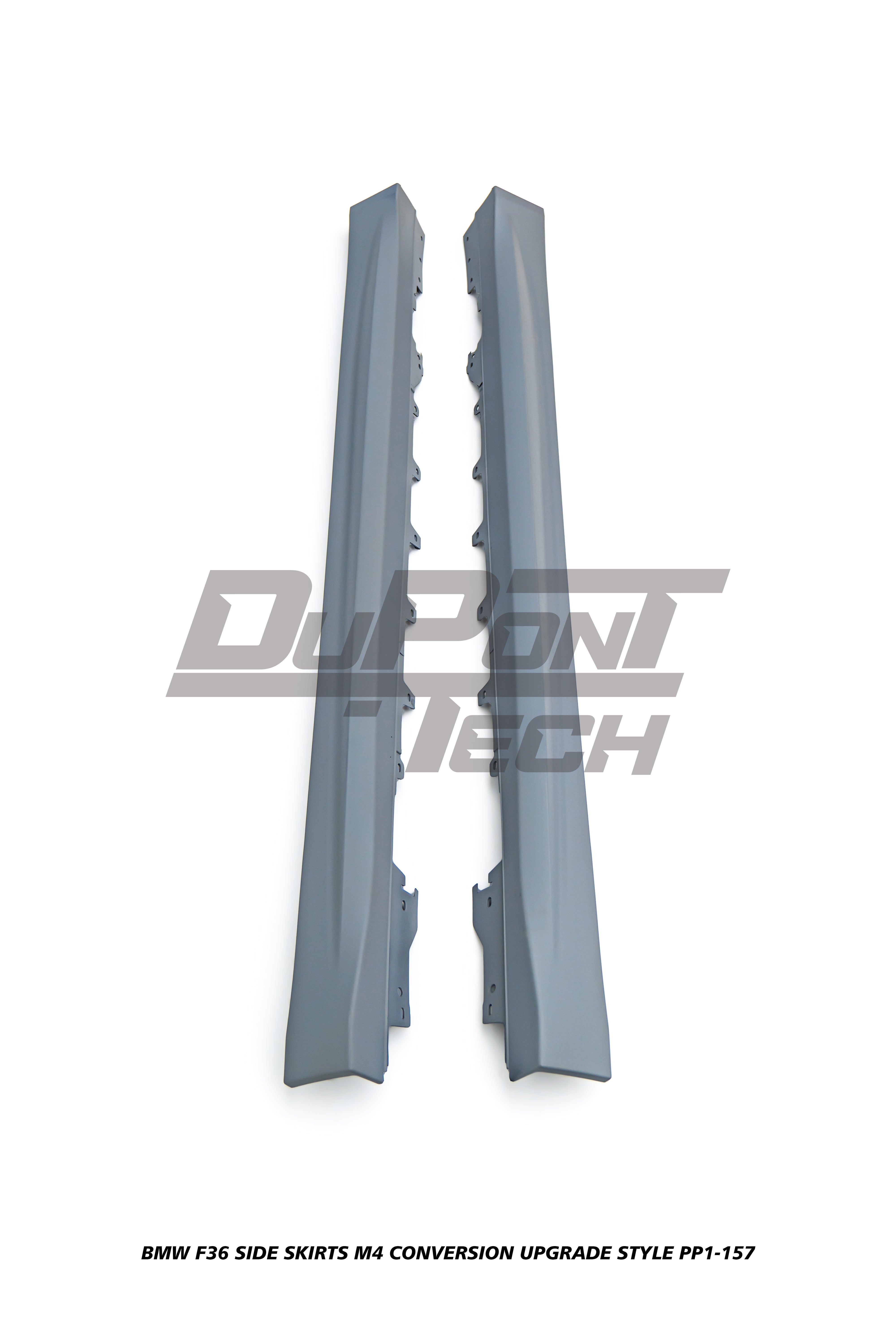 BMW 4 Series 440i 435i 430i 428i 420i 418i F36 2014 2015 2016 2017 2018 2019 2020 with Aftermarket Parts - M4 Conversion Upgrade Style Side Skirts PP Polypropylene from DuPont Tech
