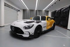 Mercedes Benz AMG GT GTS GTC GTR Pro C190 2016 2017 2018 2019 2020 2021 with Aftermarket Parts - Front Bumper & Lip PP Polypropylene / Dry Pre-preg Carbon Fiber from DuPont Tech