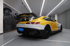 Mercedes Benz AMG GT GTS C190 2016 2017 2018 2019 2020 2021 with Aftermarket Parts - Black Series Conversion Style Rear Bumper & Diffuser PP Polypropylene / Dry Pre-preg Carbon Fiber from DuPont Tech