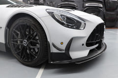 Mercedes Benz AMG GT GTS GTC GTR Pro C190 2016 2017 2018 2019 2020 2021 with Aftermarket Parts - Front Bumper & Lip PP Polypropylene / Dry Pre-preg Carbon Fiber from DuPont Tech