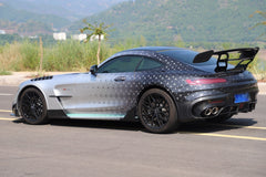 Mercedes Benz AMG GT GTS C190 2016 2017 2018 2019 2020 2021 with Aftermarket Parts - Black Series Conversion Style Side Skirts PP Polypropylene from DuPont Tech