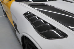 Mercedes Benz AMG GT GTS GTC GTR Pro C190 2016 2017 2018 2019 2020 2021 with Aftermarket Parts - Black Series Conversion Style Front Fenders Dry Pre-preg Carbon Fiber from DuPont Tech