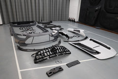 Mercedes Benz AMG GT GTS C190 2016 2017 2018 2019 2020 2021 with Aftermarket Parts - Black Series Conversion Style Full Body Kit Polypropylene / Dry Pre-preg Carbon Fiber from DuPont Tech