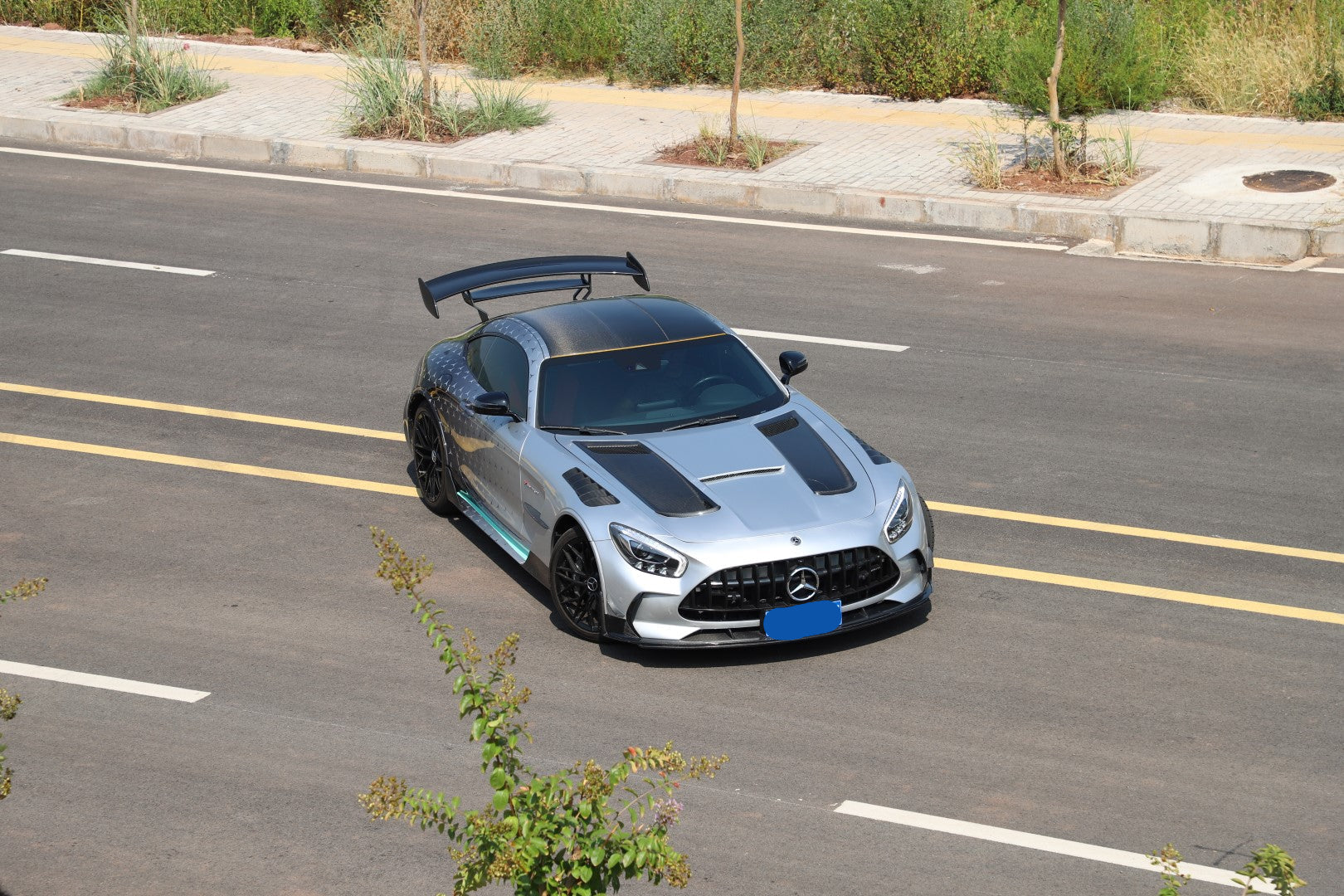 Mercedes Benz AMG GT GTS C190 2016 2017 2018 2019 2020 2021 with Aftermarket Parts - Black Series Conversion Style Full Body Kit Polypropylene / Dry Pre-preg Carbon Fiber from DuPont Tech