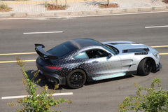 Mercedes Benz AMG GT GTS GTC C190 2015 2016 2017 2018 2019 2020 2021 with Aftermarket Parts - Black Series Conversion Style Rear Wing Dry Pre-preg Carbon Fiber from DuPont Tech