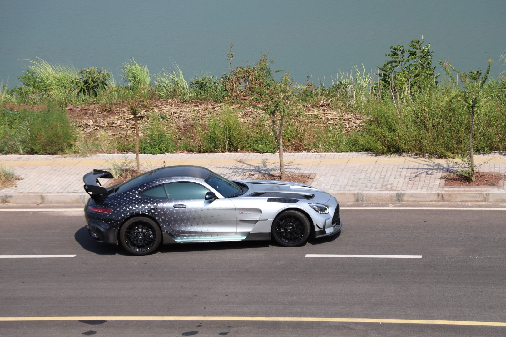 Mercedes Benz AMG GT GTS C190 2016 2017 2018 2019 2020 2021 with Aftermarket Parts - Black Series Conversion Style Full Body Kit Polypropylene / Dry Pre-preg Carbon Fiber from DuPont Tech