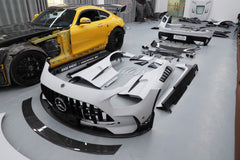 Mercedes Benz AMG GT GTS C190 2016 2017 2018 2019 2020 2021 with Aftermarket Parts - Black Series Conversion Style Full Body Kit Polypropylene / Dry Pre-preg Carbon Fiber from DuPont Tech