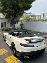 Mercedes Benz AMG GT GTS C190 2016 2017 2018 2019 2020 2021 with Aftermarket Parts - Black Series Conversion Style Rear Bumper & Diffuser PP Polypropylene / Dry Pre-preg Carbon Fiber from DuPont Tech