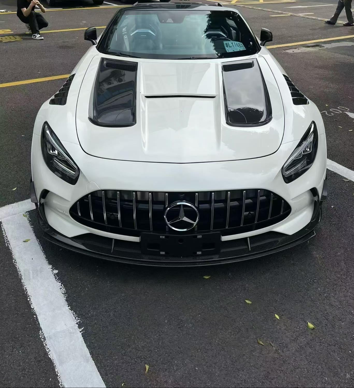 Mercedes Benz AMG GT GTS C190 2016 2017 2018 2019 2020 2021 with Aftermarket Parts - Black Series Conversion Style Full Body Kit Polypropylene / Dry Pre-preg Carbon Fiber from DuPont Tech