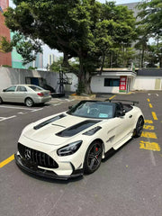Mercedes Benz AMG GT GTS C190 2016 2017 2018 2019 2020 2021 with Aftermarket Parts - Black Series Conversion Style Side Skirts PP Polypropylene from DuPont Tech