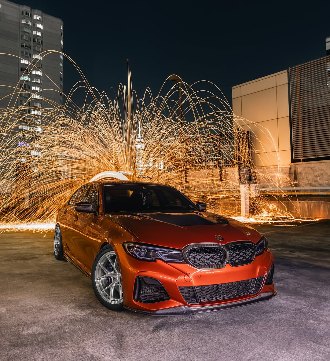 BMW 3 Series M340i 330i (Fits Both Pre-LCI & LCI) G20 2019-ON with Aftermarket Parts - CS Style Hood Metal from DuPont Tech
