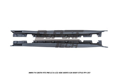 BMW 5 Series M550d 550i 535i 535d 530i 530d 528i 520i 525d 520d 518d F10 (Both Fits Pre-LCI &amp; LCI) 2010 2011 2012 2013 2014 2015 2016 2017 with Aftermarket Parts - G30 Body Style Side Skirts PP Polypropylene from DuPont Tech