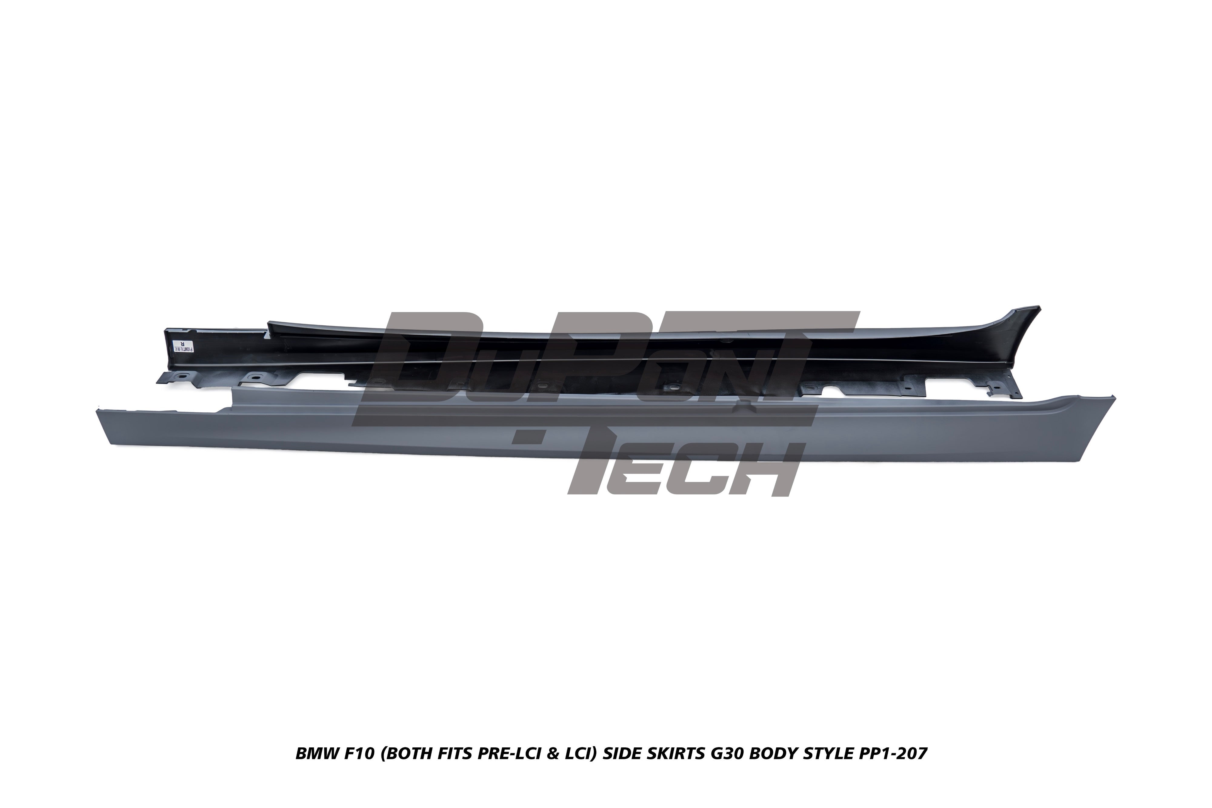 BMW 5 Series M550d 550i 535i 535d 530i 530d 528i 520i 525d 520d 518d F10 (Both Fits Pre-LCI &amp; LCI) 2010 2011 2012 2013 2014 2015 2016 2017 with Aftermarket Parts - G30 Body Style Side Skirts PP Polypropylene from DuPont Tech