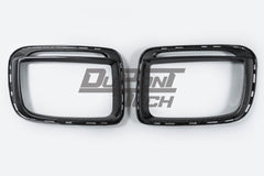 DuPont Tech DRL Fog Light Surround Trim for GT2RS Conversion Style Front Bumper Dry Pre-preg Carbon Fiber