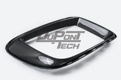 Porsche 991.1 Carrera Base/S/T/4/4S/Targa 4/ Targa 4S/GTS/Turbo/Turbo S/GT3/GT3RS 2012 2013 2014 2015 2016 & 991.2 Carrera Base/S/T/4/4S/Targa 4/ Targa 4S/GTS/Turbo/Turbo S 2017 2018 2019 (designed to be installed on DuPont Tech GT2RS conversion front bumper ONLY) with Aftermarket Parts - GT2RS Conversion Style DRL Fog Light Surround Trim Dry Pre-preg Carbon Fiber from Dupont Tech