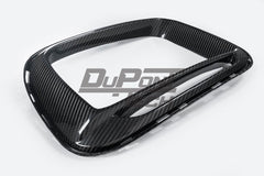 Porsche 991.1 Carrera Base/S/T/4/4S/Targa 4/ Targa 4S/GTS/Turbo/Turbo S/GT3/GT3RS 2012 2013 2014 2015 2016 & 991.2 Carrera Base/S/T/4/4S/Targa 4/ Targa 4S/GTS/Turbo/Turbo S 2017 2018 2019 (designed to be installed on DuPont Tech GT2RS conversion front bumper ONLY) with Aftermarket Parts - GT2RS Conversion Style DRL Fog Light Surround Trim Dry Pre-preg Carbon Fiber from Dupont Tech