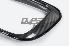 Porsche 991.1 Carrera Base/S/T/4/4S/Targa 4/ Targa 4S/GTS/Turbo/Turbo S/GT3/GT3RS 2012 2013 2014 2015 2016 & 991.2 Carrera Base/S/T/4/4S/Targa 4/ Targa 4S/GTS/Turbo/Turbo S 2017 2018 2019 (designed to be installed on DuPont Tech GT2RS conversion front bumper ONLY) with Aftermarket Parts - GT2RS Conversion Style DRL Fog Light Surround Trim Dry Pre-preg Carbon Fiber from Dupont Tech