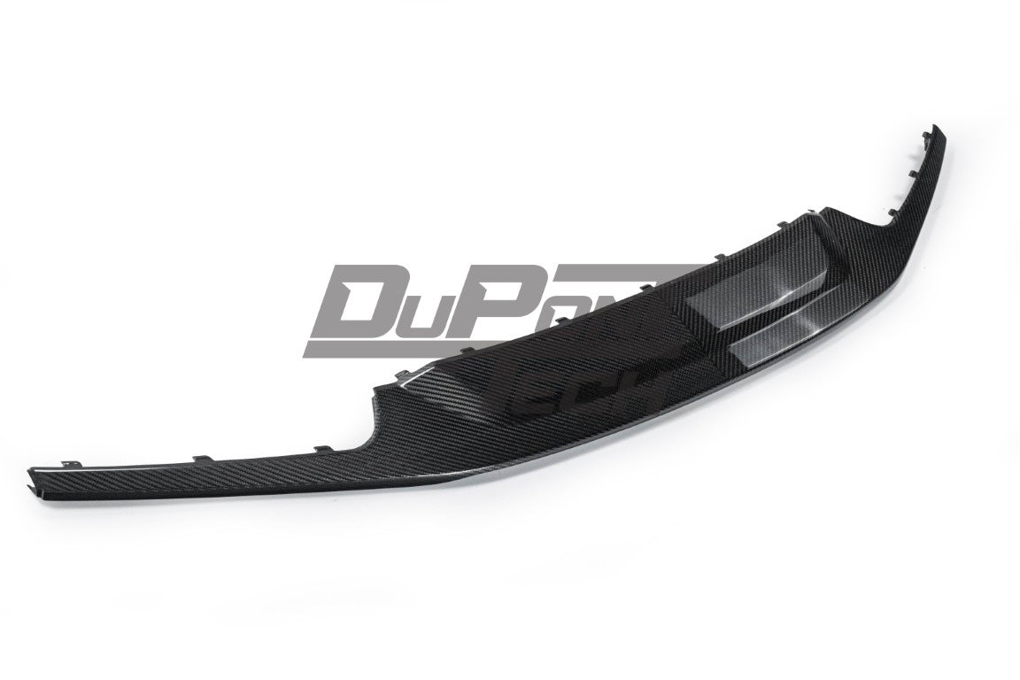 Porsche 987.1 987.2 Cayman & Boxster (all models, including Base / S / R) 2005 2006 2007 2008 2009 2010 2011 2012 & 718 982 981 Cayman & Boxster (all models, including Base / S / GTS / GT4 / Spyder) 2012-2025 (designed to be installed on DuPont Tech GT4 or Spyder conversion front bumper ONLY) with Aftermarket Parts - Without GT4 Logo Front Lip & Corner Splitters Dry Pre-preg Carbon Fiber from DuPont Tech