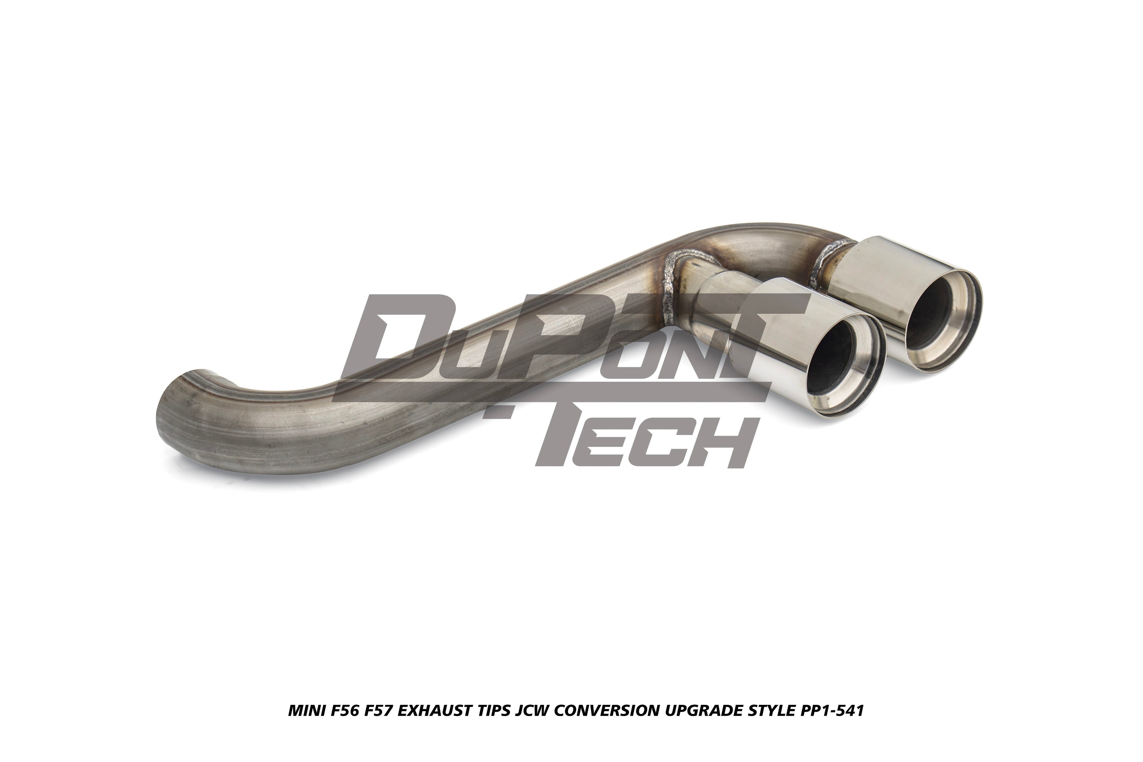 MINI Cooper JCW (John Cooper Works) S Base F56 F57 Pre-LCI 2014 2015 2016 2017 2018 with Aftermarket Parts - JCW Conversion Upgrade Style Exhaust Tips Stainless Steel from DuPont Tech