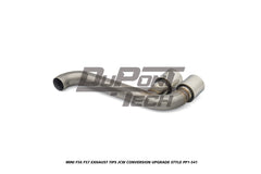 MINI Cooper JCW (John Cooper Works) S Base F56 F57 Pre-LCI 2014 2015 2016 2017 2018 with Aftermarket Parts - JCW Conversion Upgrade Style Exhaust Tips Stainless Steel from DuPont Tech