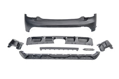 MINI Cooper JCW (John Cooper Works) S Base F56 F57 Pre-LCI 2014 2015 2016 2017 2018 with Aftermarket Parts - JCW Conversion Upgrade Style Rear Bumper PP Polypropylene from DuPont Tech