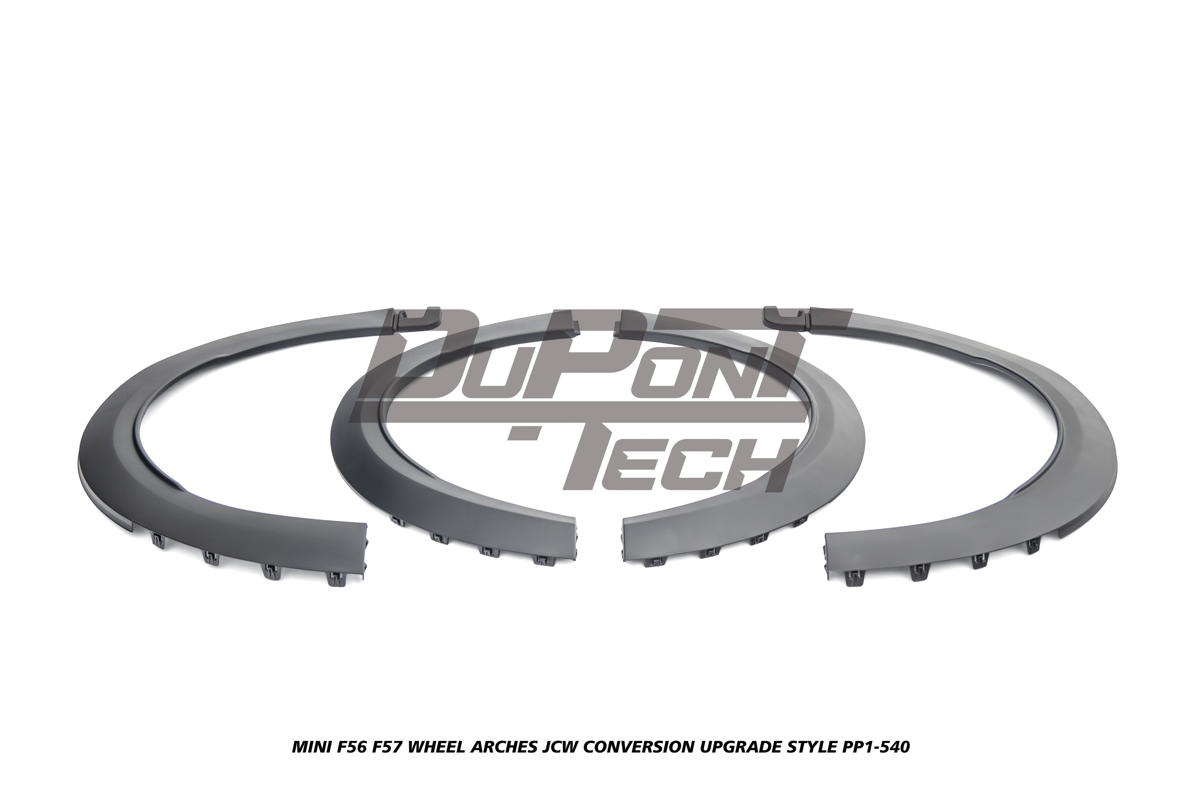 MINI Cooper JCW (John Cooper Works) S Base F56 F57 Pre-LCI 2014 2015 2016 2017 2018 with Aftermarket Parts - JCW Conversion Upgrade Style Wheel Arches PP Polypropylene from DuPont Tech