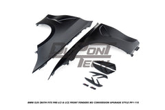 BMW 3 Series M340i 330i (Fits Both Pre-LCI & LCI) G20 2019-ON with Aftermarket Parts - M3 Conversion Upgrade Style Front Fenders Aluminum from DuPont Tech