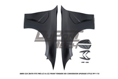 BMW 3 Series M340i 330i (Fits Both Pre-LCI & LCI) G20 2019-ON with Aftermarket Parts - M3 Conversion Upgrade Style Front Fenders Aluminum from DuPont Tech