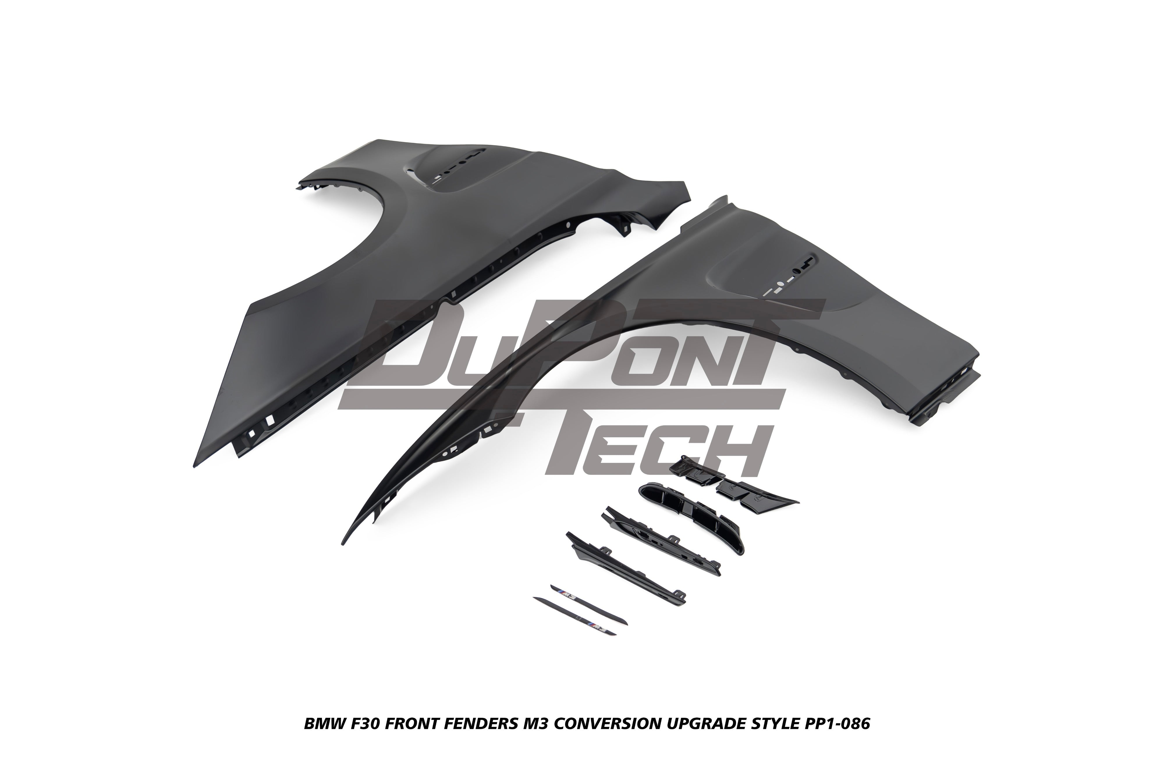 BMW 3 Series M340i 335i 328i 330i 320i F30 2012 2013 2014 2015 2016 2017 2018 2019 with Aftermarket Parts - M3 Conversion Upgrade Style Front Fenders Metal from DuPont Tech