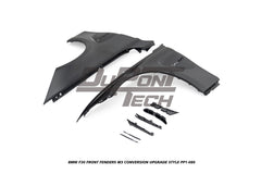 BMW 3 Series M340i 335i 328i 330i 320i F30 2012 2013 2014 2015 2016 2017 2018 2019 with Aftermarket Parts - M3 Conversion Upgrade Style Front Fenders Metal from DuPont Tech
