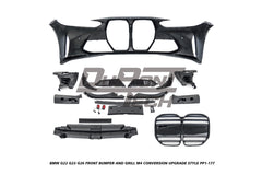 BMW 4 Series M440i 430i G22 G23 G26 2020-ON with Aftermarket Parts - M4 Conversion Upgrade Style Front Bumper and Grill PP Polypropylene from DuPont