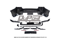 BMW 4 Series M440i 430i G22 G23 G26 2020-ON with Aftermarket Parts - M4 Conversion Upgrade Style Rear Bumper PP Polypropylene from DuPont Tech