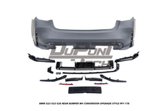 BMW 4 Series M440i 430i G22 G23 G26 2020-ON with Aftermarket Parts - M4 Conversion Upgrade Style Rear Bumper PP Polypropylene from DuPont Tech